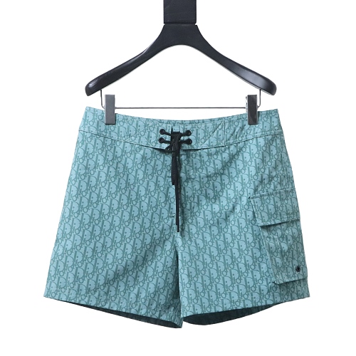 Dior Green Webbing Drawstring Shorts Green