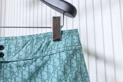 Dior Green Webbing Drawstring Shorts Green