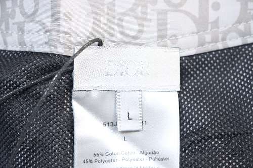 Dior Green Webbing Drawstring Shorts Grey