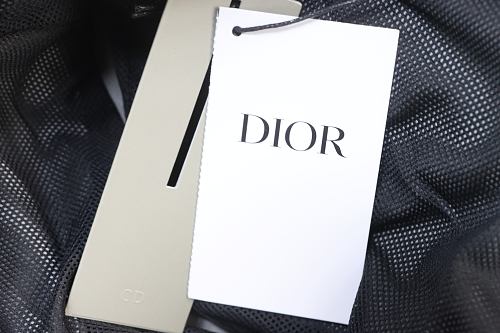 Dior Green Webbing Drawstring Shorts Grey