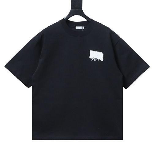 Dior Large Logo Patch And Embroidered Lettering On The Back T-Shirt