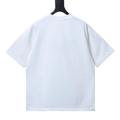 Dior New Distressed Patch Letter Embroidery T-Shirt 02