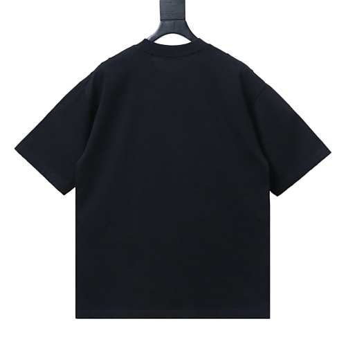Dior New Distressed Patch Letter Embroidery T-Shirt