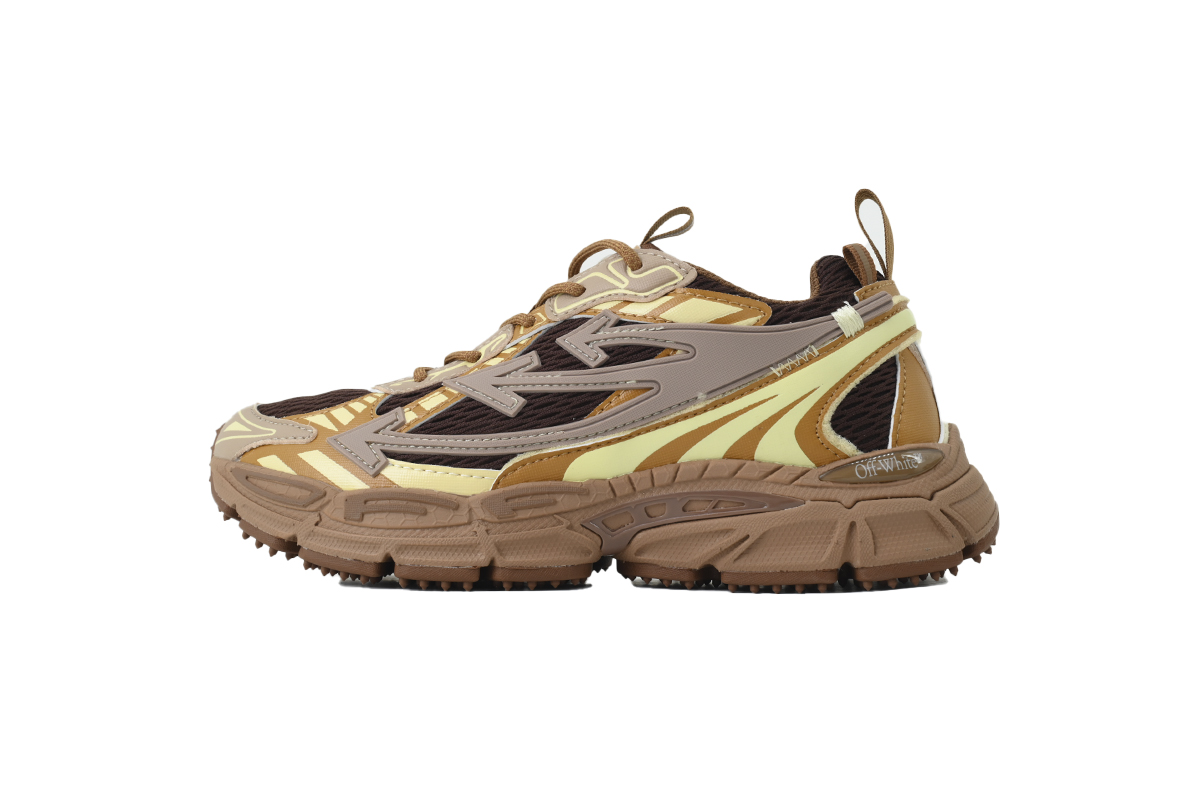 Off White Be Right Back Sneakers Brown OMIA295F 25FAB00 16E0A