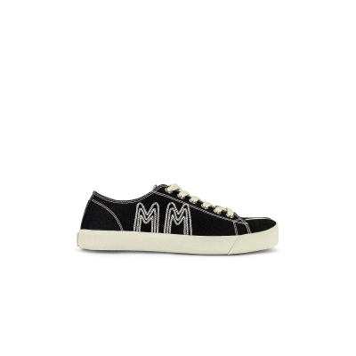 Maison Margiela Tabi 'Embroidered Logo - Black' 02