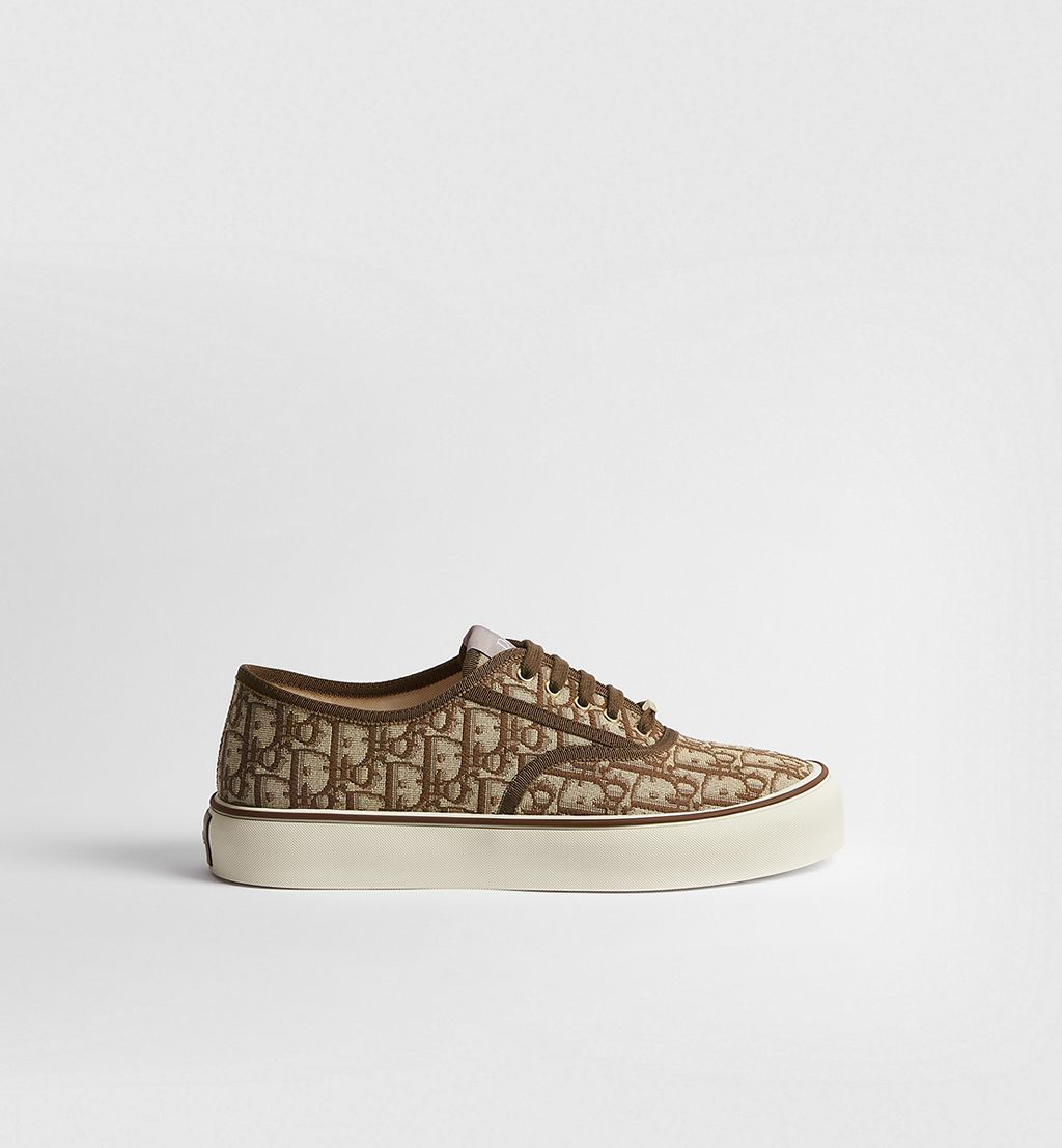Dior Saltwind Sneaker Brown Dior Oblique Jacquard 