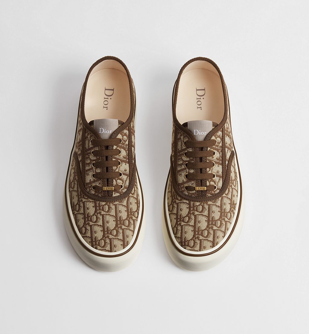 Dior Saltwind Sneaker Brown Dior Oblique Jacquard 