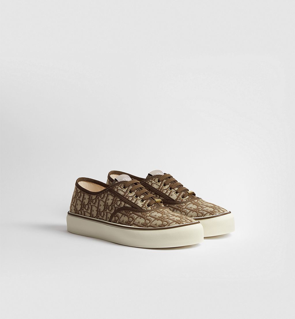 Dior Saltwind Sneaker Brown Dior Oblique Jacquard 