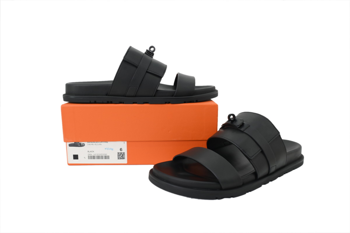 Hermes Jackson Sandal Black