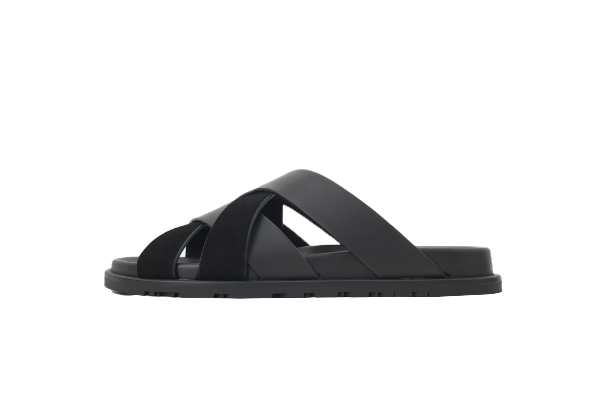Hermes Kazimir Sandal Black