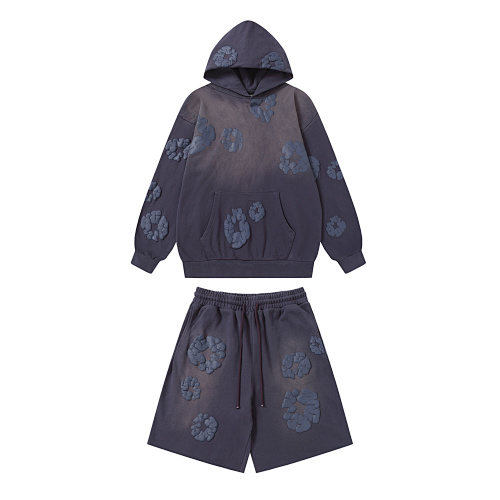 Denim Tears Mono Cotton Wreath Short-Sleeve Shorts Set