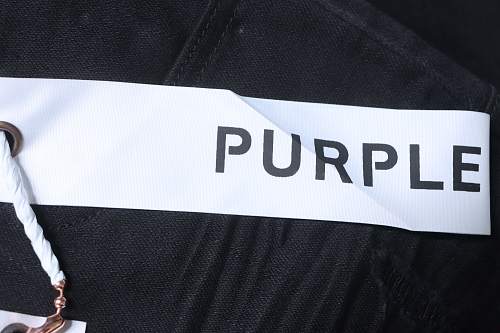 Purple Brand Pocket Distressed Slim Fit Pants