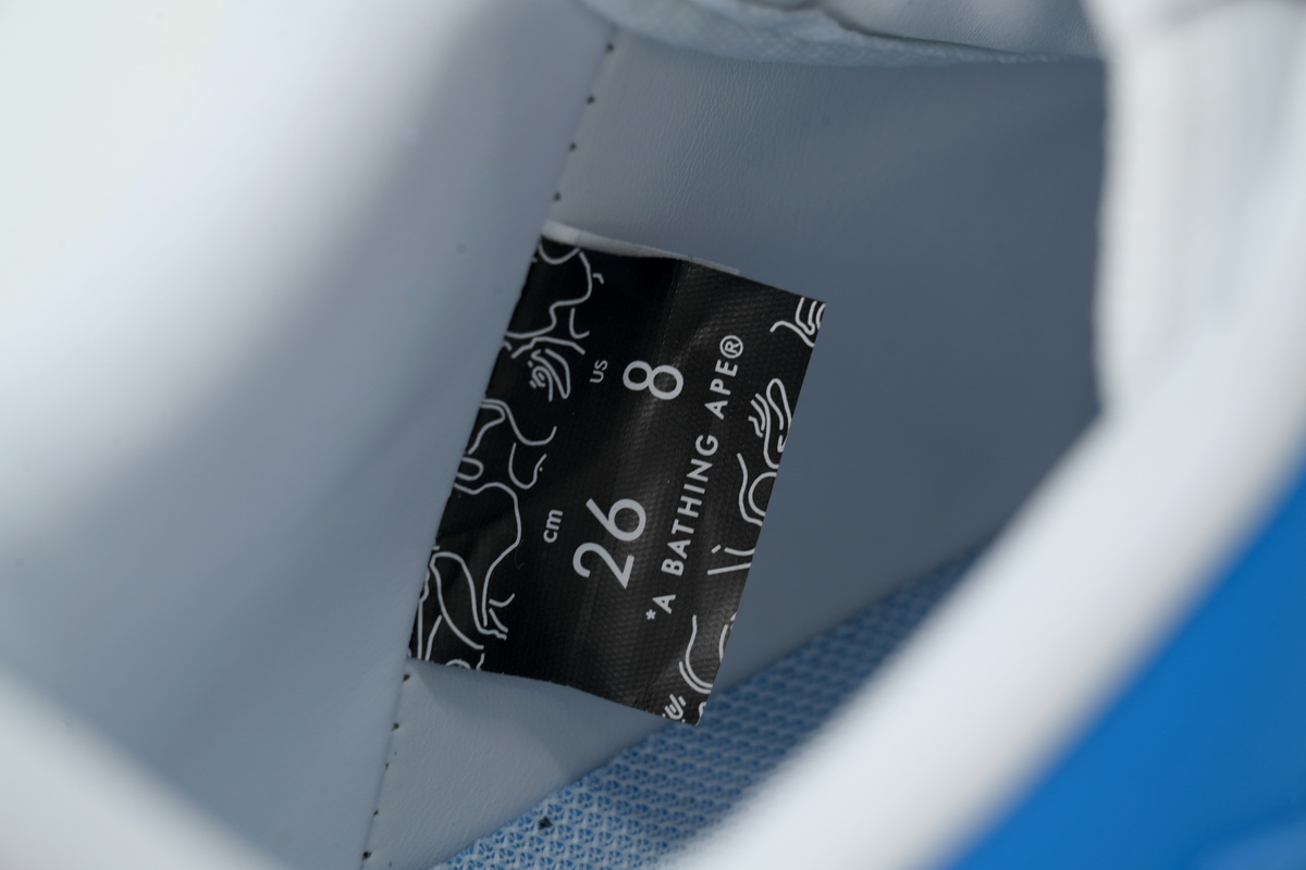 A BATHING APE Blue Black White OZXSHM 1913050