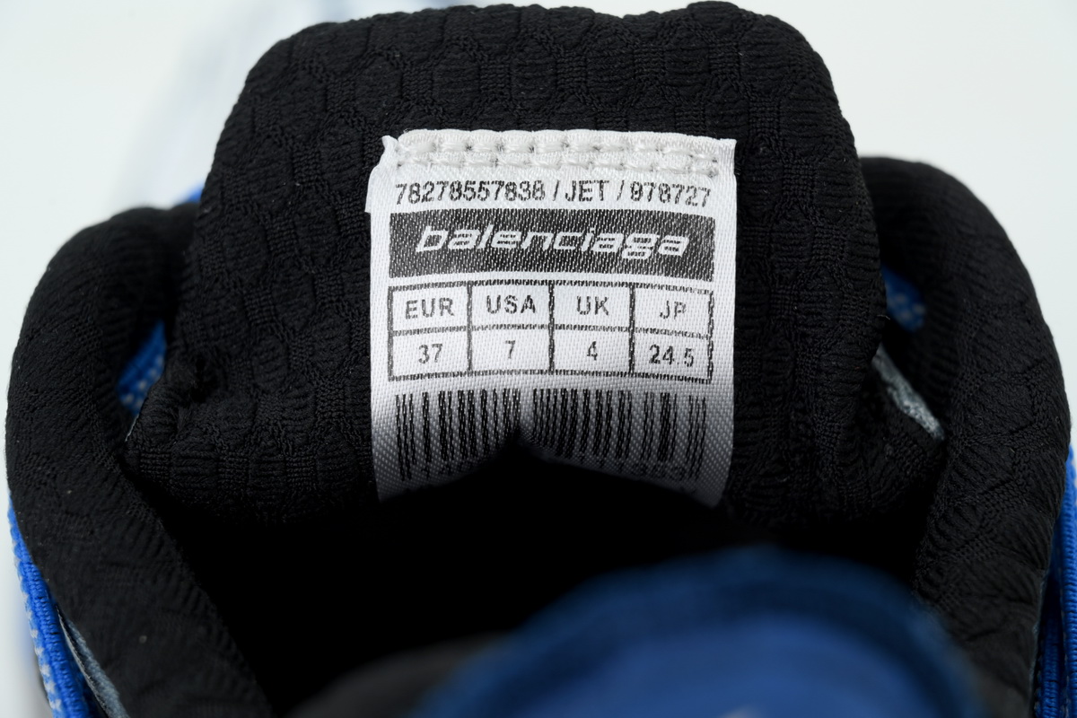 Balenciaga Jet White/ Blue/ Black Low Top Sneakers 872640 WMRTN 9041