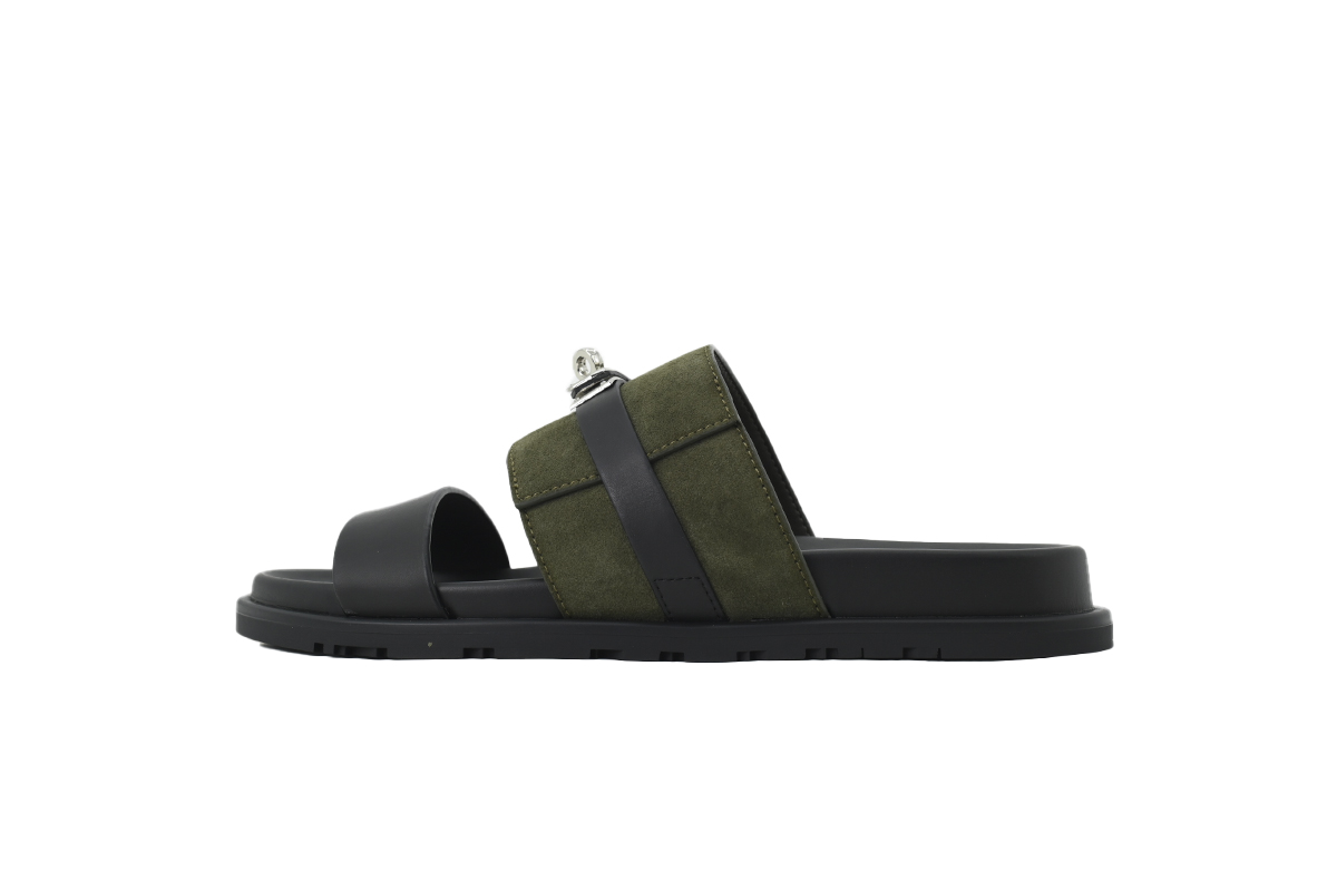 Hermes Jackson Sandal Black-Green