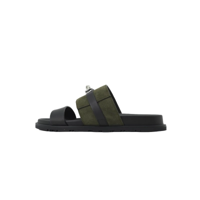 Hermes Jackson Sandal Black-Green 01