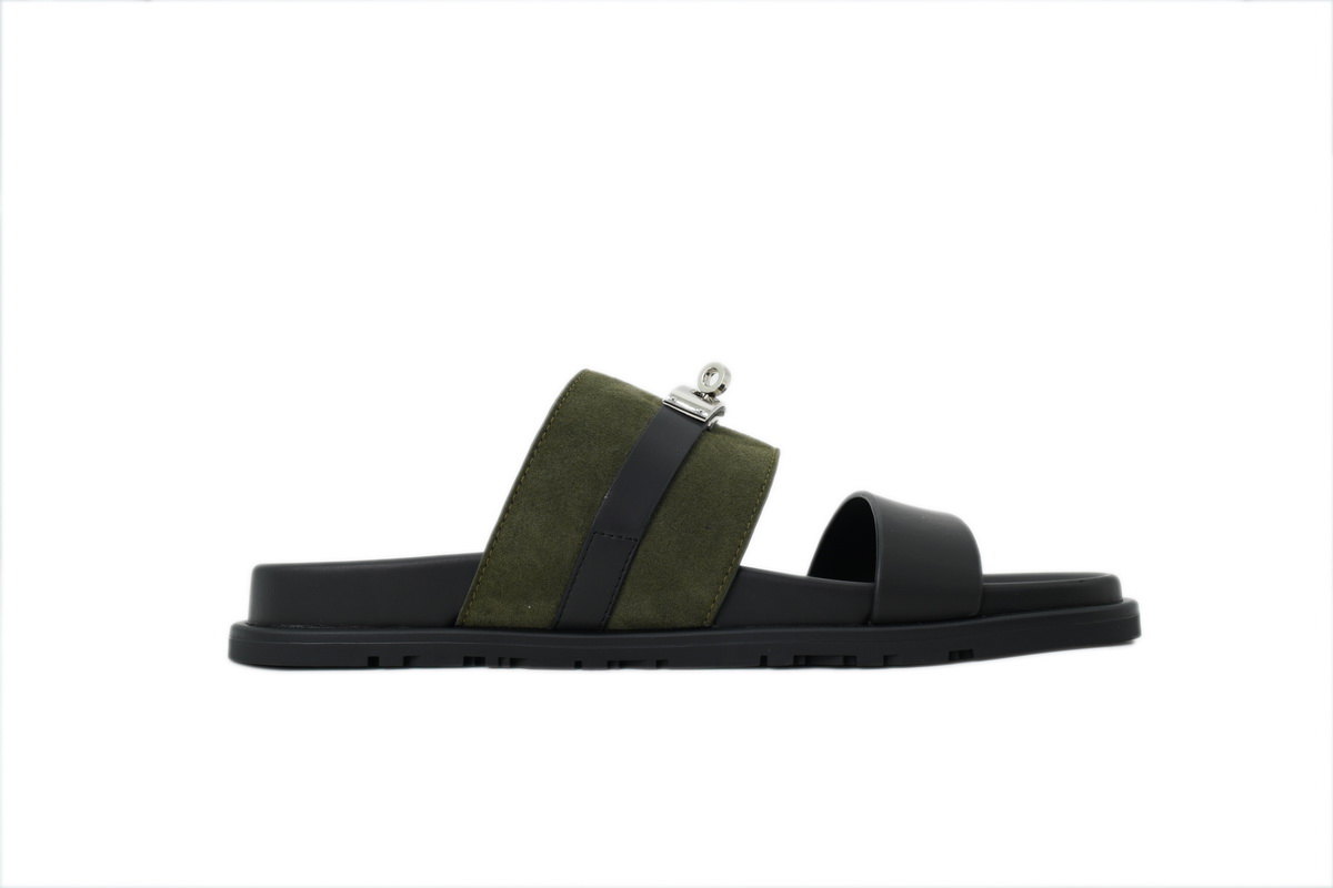 Hermes Jackson Sandal Black-Green