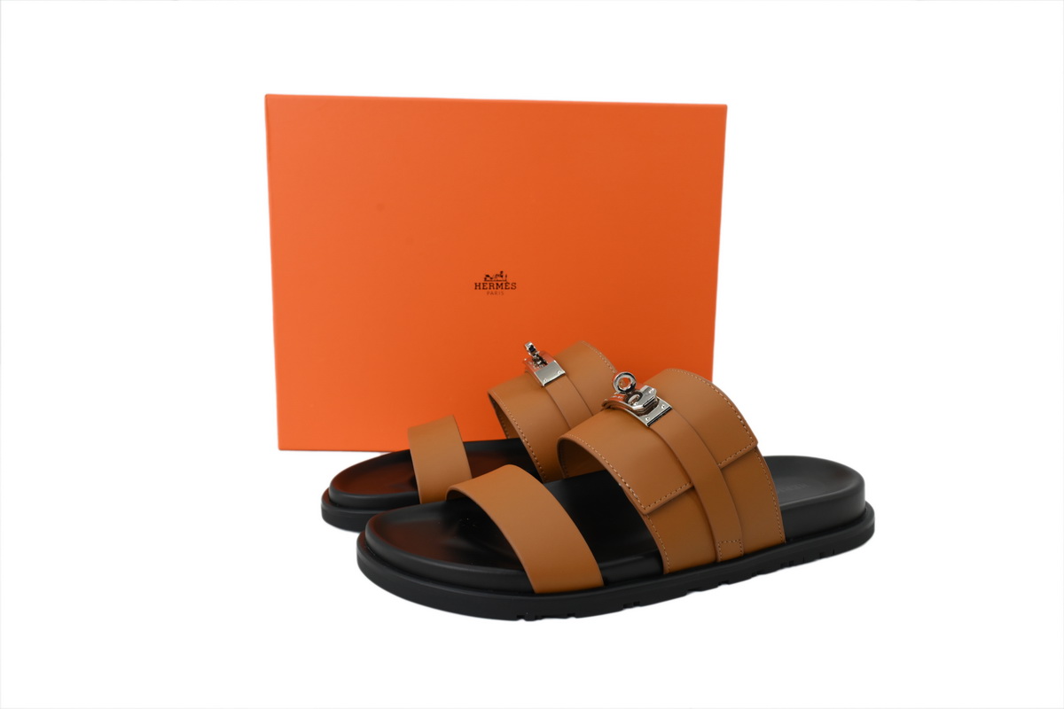 Hermes Jackson Sandal Brown