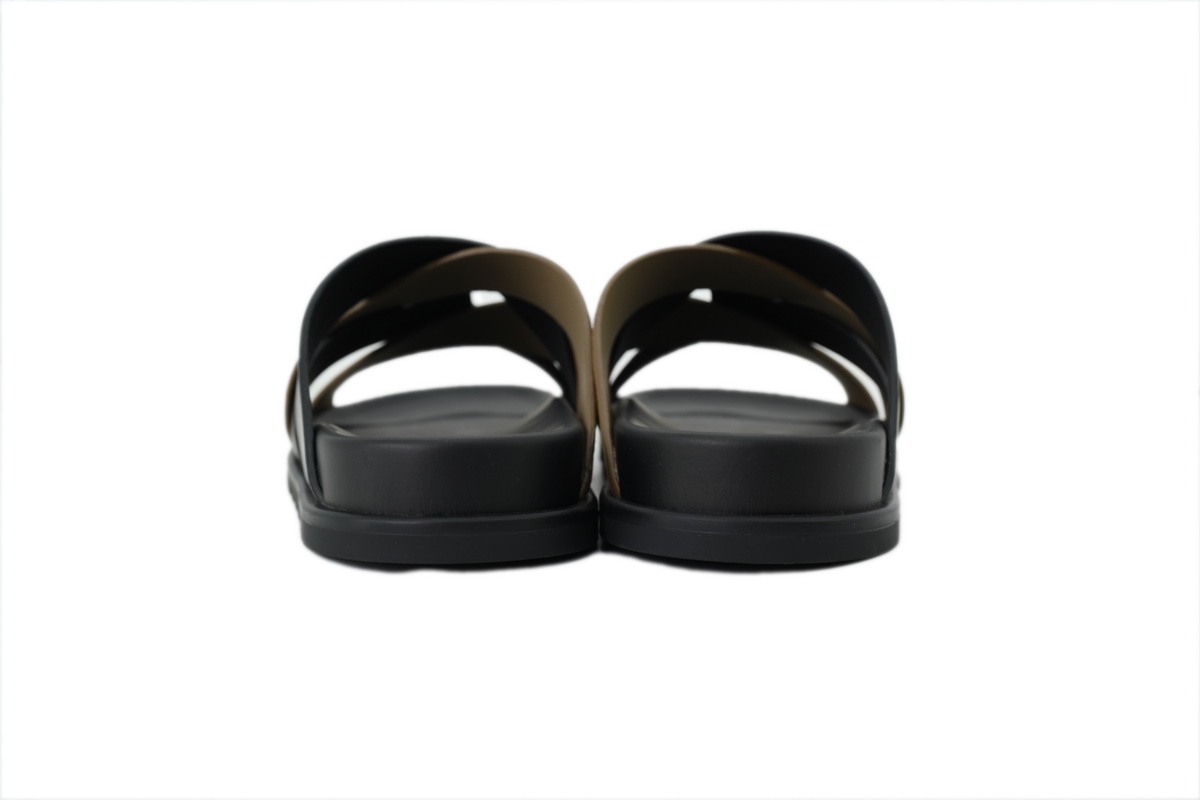 Hermes Kazimir Sandal Black Brown