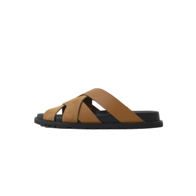 Hermes Kazimir Sandal Brown 01