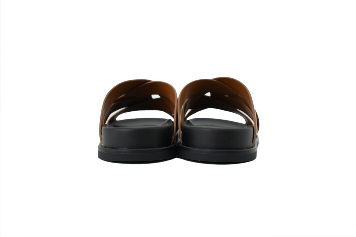 Hermes Kazimir Sandal Brown