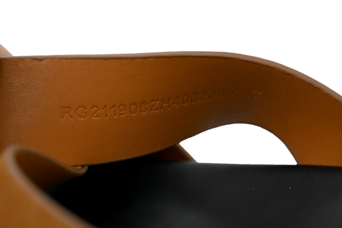 Hermes Kazimir Sandal Brown