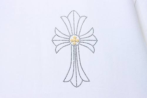 Chrome Hearts 26SS Cross Rhinestone Short-Sleeve T-Shirt