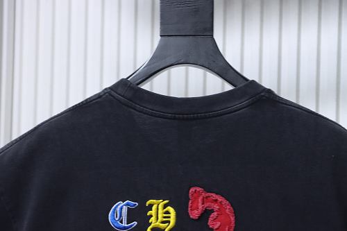 Chrome Hearts Applique Embroidery T-Shirt
