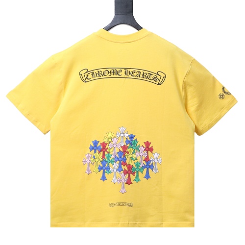 Chrome Hearts Colorful Cross Print Short-Sleeve T-Shirt