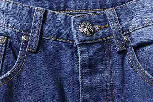 Chrome Hearts Cross Patch Leather Jeans
