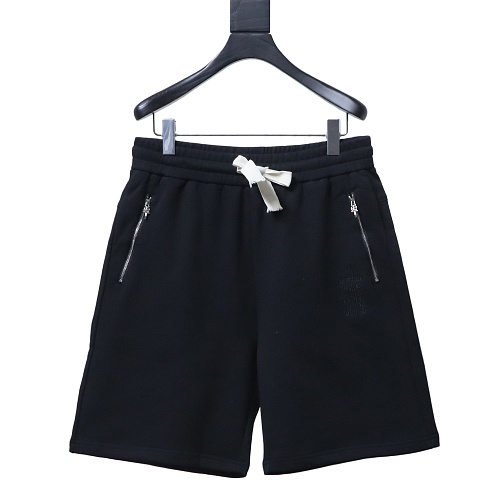 Chrome Hearts Leather Cross Embroidered Shorts