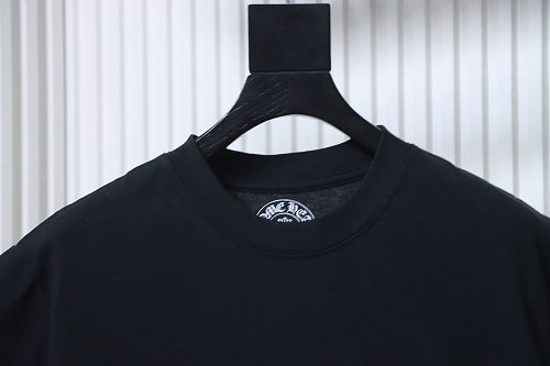 Chrome Hearts Pink Embroidered Short-Sleeve T-Shirt