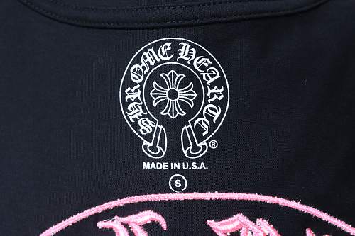 Chrome Hearts Pink Embroidered Short-Sleeve T-Shirt