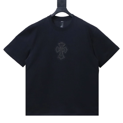 Chrome Hearts Rhinestone cross T-shirt 01
