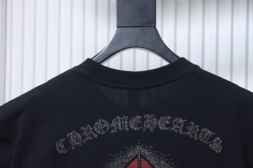 Chrome Hearts Rhinestone cross T-shirt