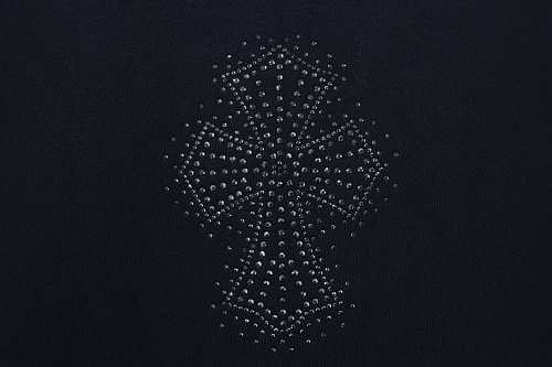 Chrome Hearts Rhinestone cross T-shirt