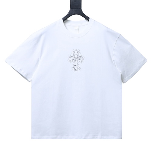 Chrome Hearts Rhinestone cross T-shirt