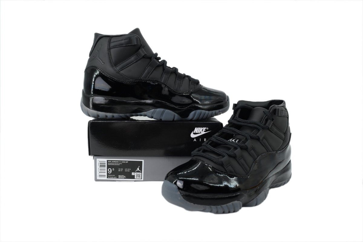PK God Batch Nike Air Jordan 11 Retro Comme des Garçons Homme Plus Black IV7639-001