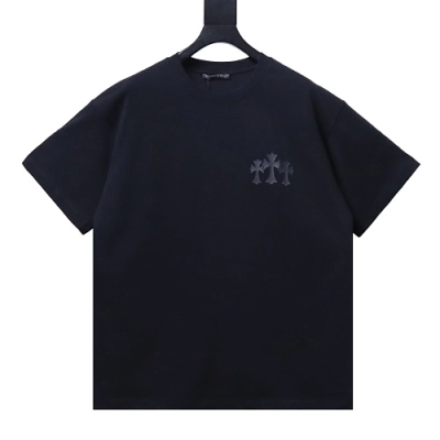 Chrome Hearts 25ss Sanskrit Cross Print Crew Neck Short Sleeve T-Shirt 01
