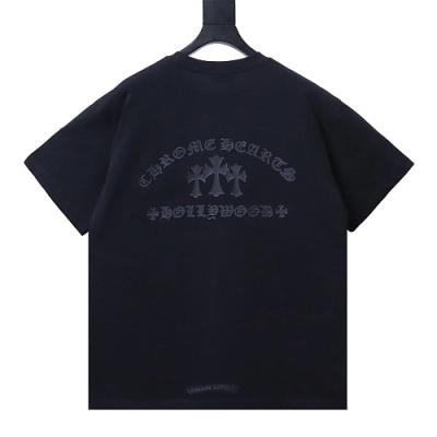 Chrome Hearts 25ss Sanskrit Cross Print Crew Neck Short Sleeve T-Shirt 02