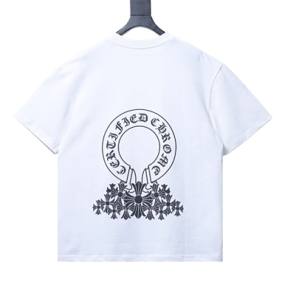 Chrome Hearts Horseshoe and Cross Print T-Shirt 02