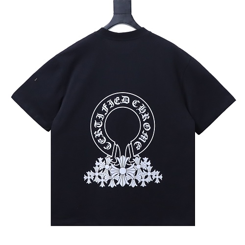 Chrome Hearts Horseshoe and Cross Print T-Shirt