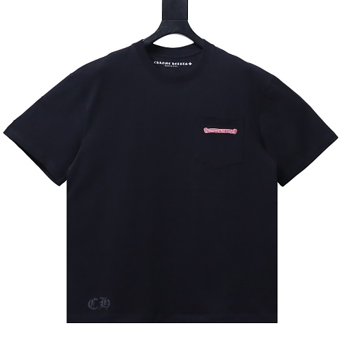 Chrome Hearts Pink Graffiti Print T-Shirt