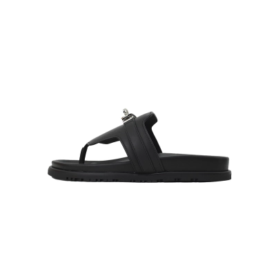 Hermès Chypre Sandal Black 01