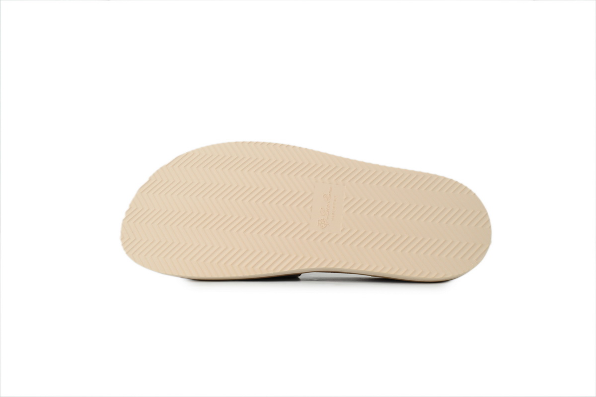 HERMES Loro Piana Suede Sandal Beige