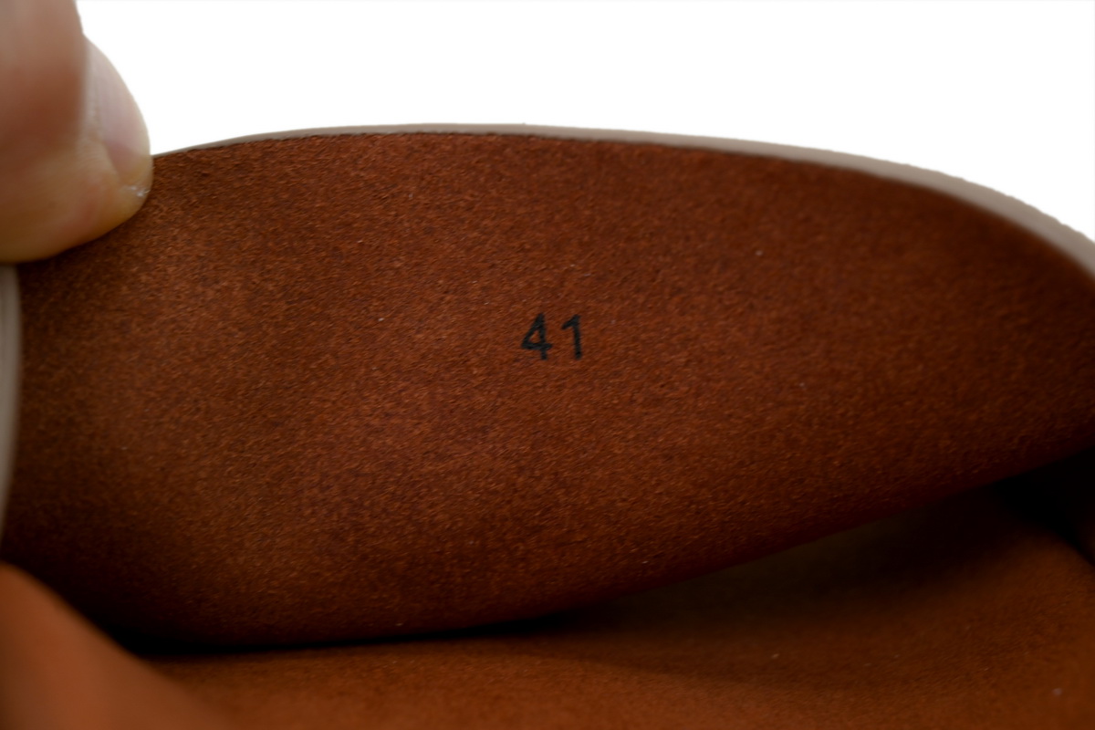 HERMES Loro Piana Suede Sandal Beige