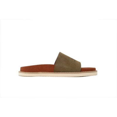 HERMES Loro Piana Suede Sandal Khaki 02