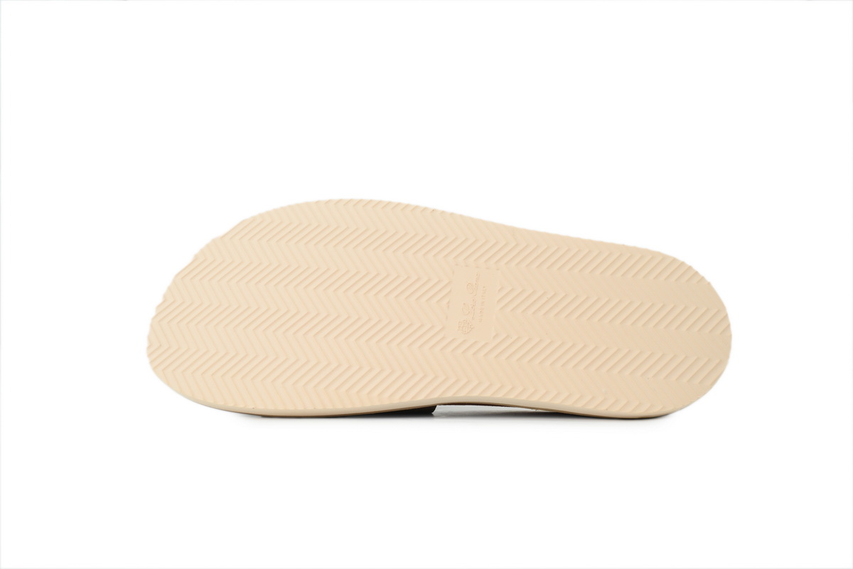 HERMES Loro Piana Suede Sandal Khaki