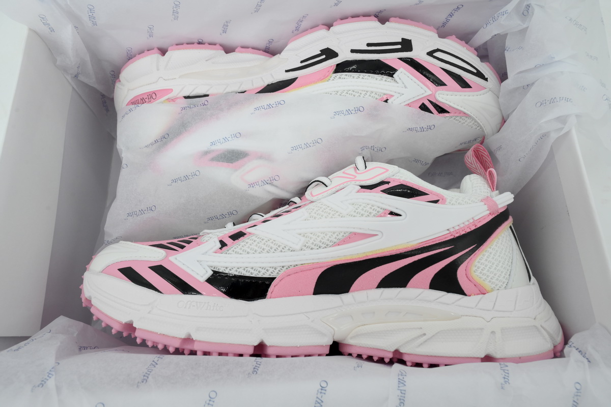 Off White Be Right Back Sneakers White-Pink OWIA289S 26FAB00 1013C