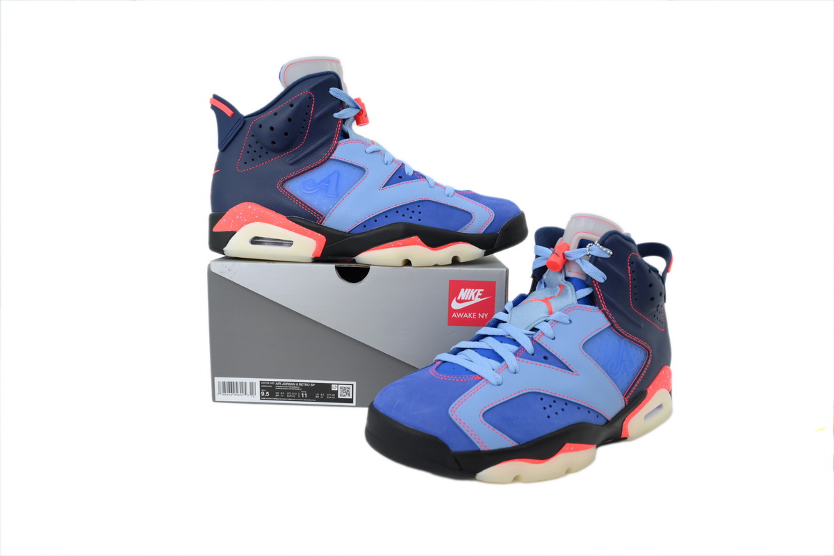 PK God Batch Awake NY x Air Jordan 6 Retro 'Midnight Navy Infrared' IQ5706-400